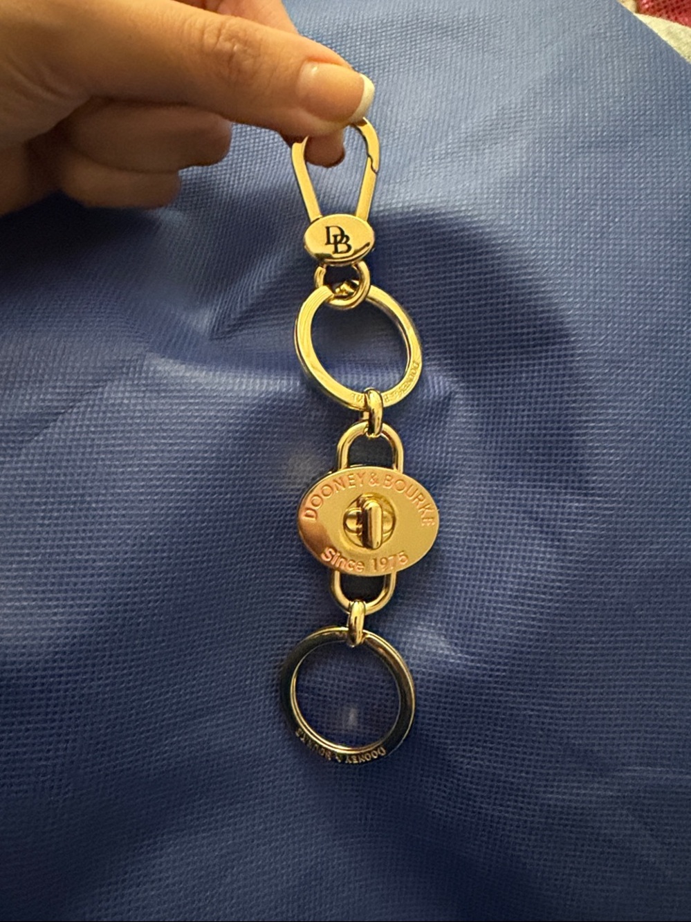Dooney & Bourke Gold-Tone Key & Card Holder Charm